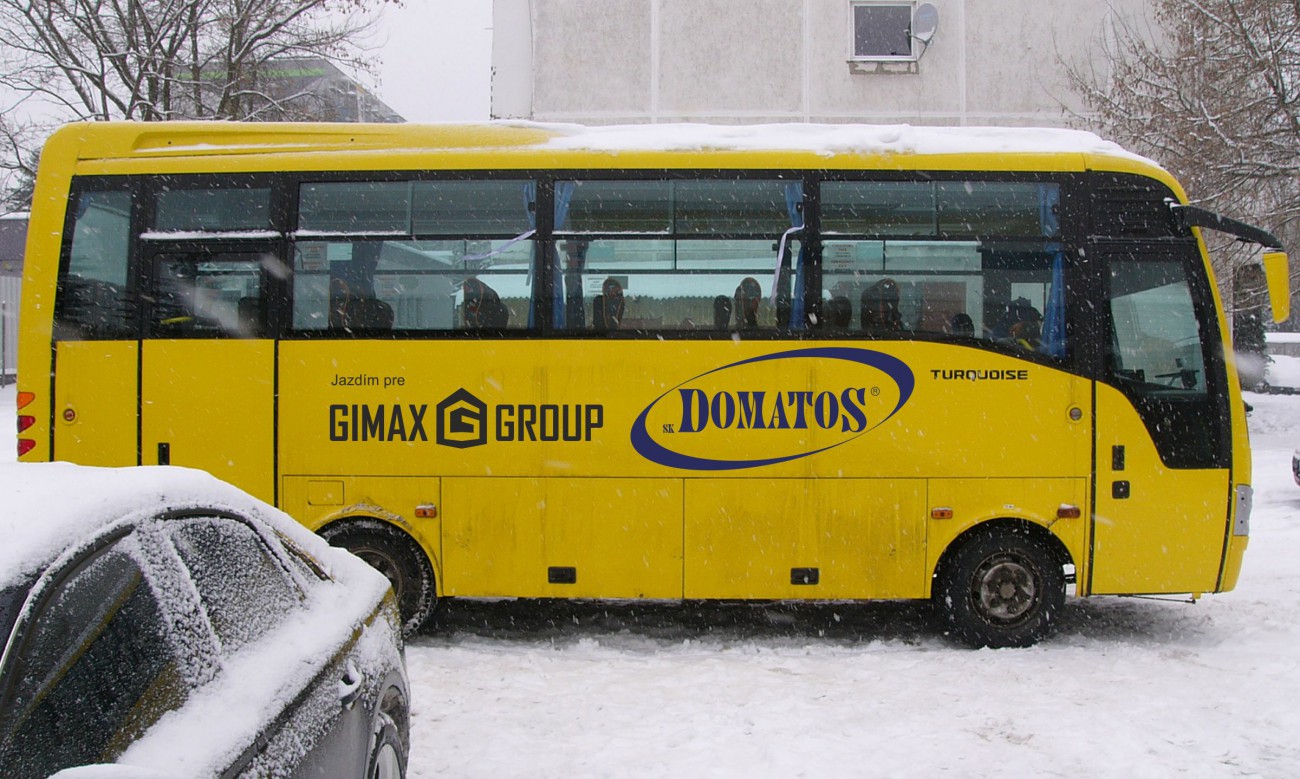 Bezplatná doprava - autobus pre Gimax zamestnancov